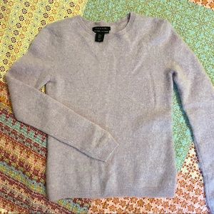 Tabard Cashmere Lavender Crew Neck Sweater